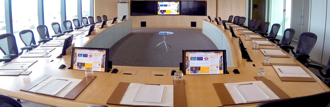 boardroom with seats
