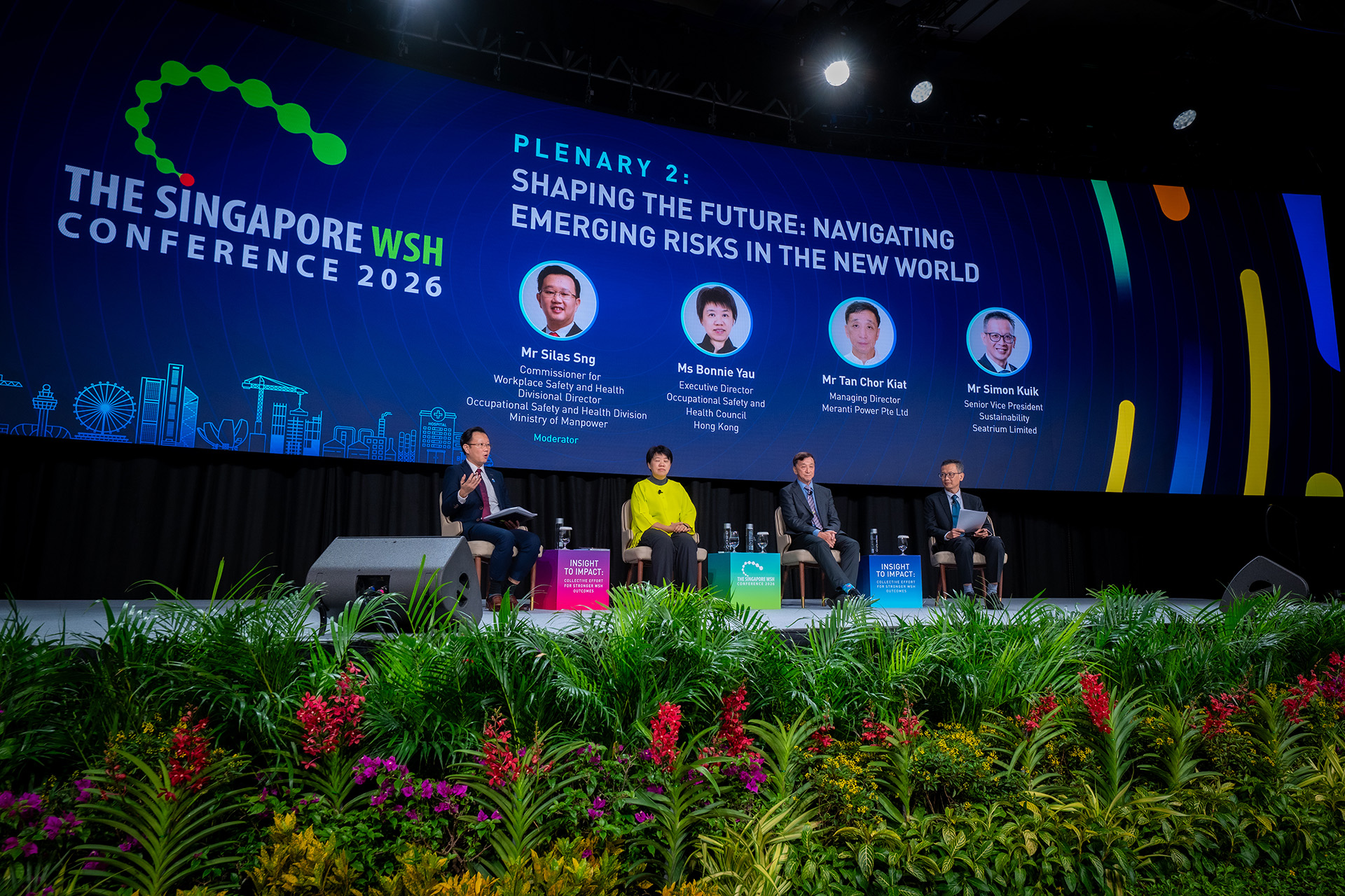 Panel discussion on stage at The Singapore WSH Conference 2026